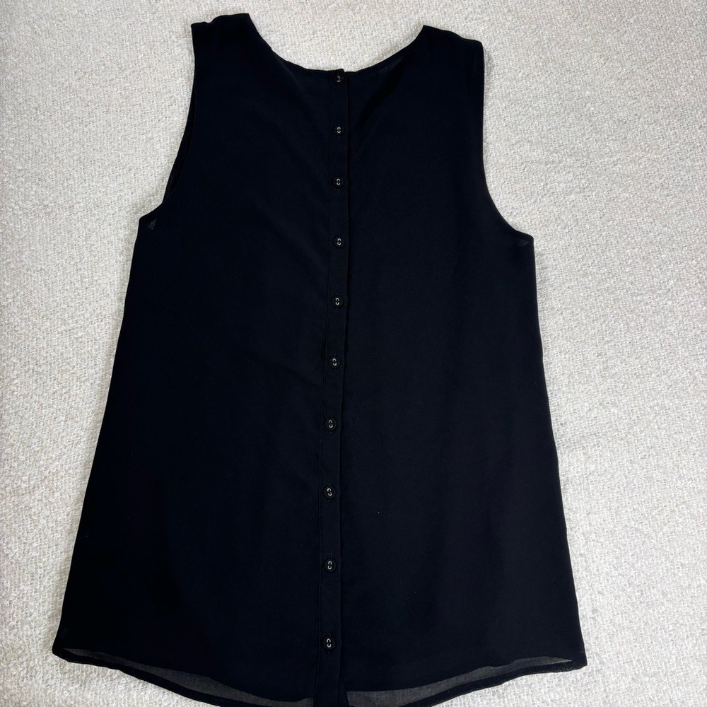 naked zebra black blouse coquette office y2k dainty classy timeless elegant top - Picture 4 of 7